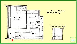 Plan apartament si loc parcare